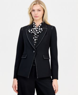 Petite One-Button Blazer