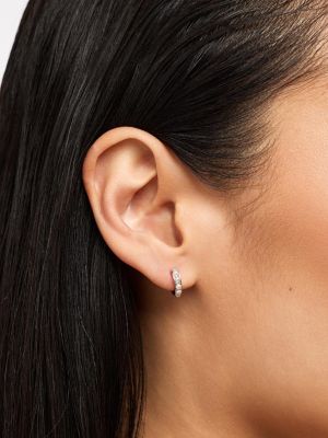 Pearl Huggie Hoops - Ashley