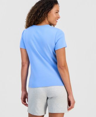 Petite Cotton V-Neck Top