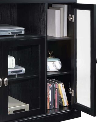 52" Highboy Glass Storage TV Stand