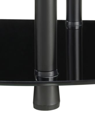 12" Glass Classic Entryway Hall Table