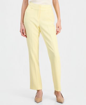 Women's Flat-Front Straight-Leg Pants