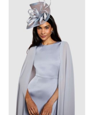 Women's Sleeveless Cape Maxi Dress