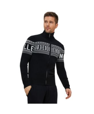 Unisex Vintage Sweden Design Full Zipped Cardigan