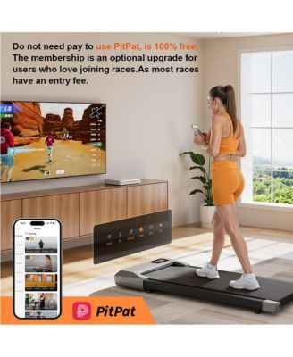 15.3539.37 inches Run Belt Treadmills 2.5HP 2 in 1 LED Display 0.6-5MPH 350 LBS Weight Capacity