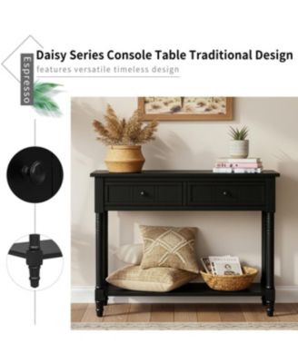 Daisy Series Console Table (Black