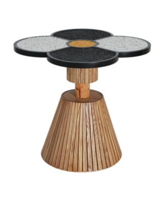 Streamdale Unique Four-Leaf Clover Side Table for Living Room & Small Spaces