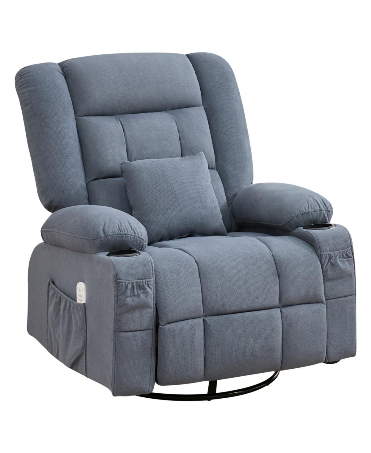 Streamdale Furniture Streamdale Kneading Massage Rocker Recliner Chair with Heat, Cup Holders & Usb Port