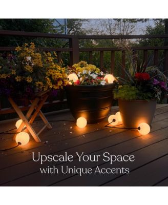 Ambience 30' LED Outdoor Orb String Lights with G100 Bulbs