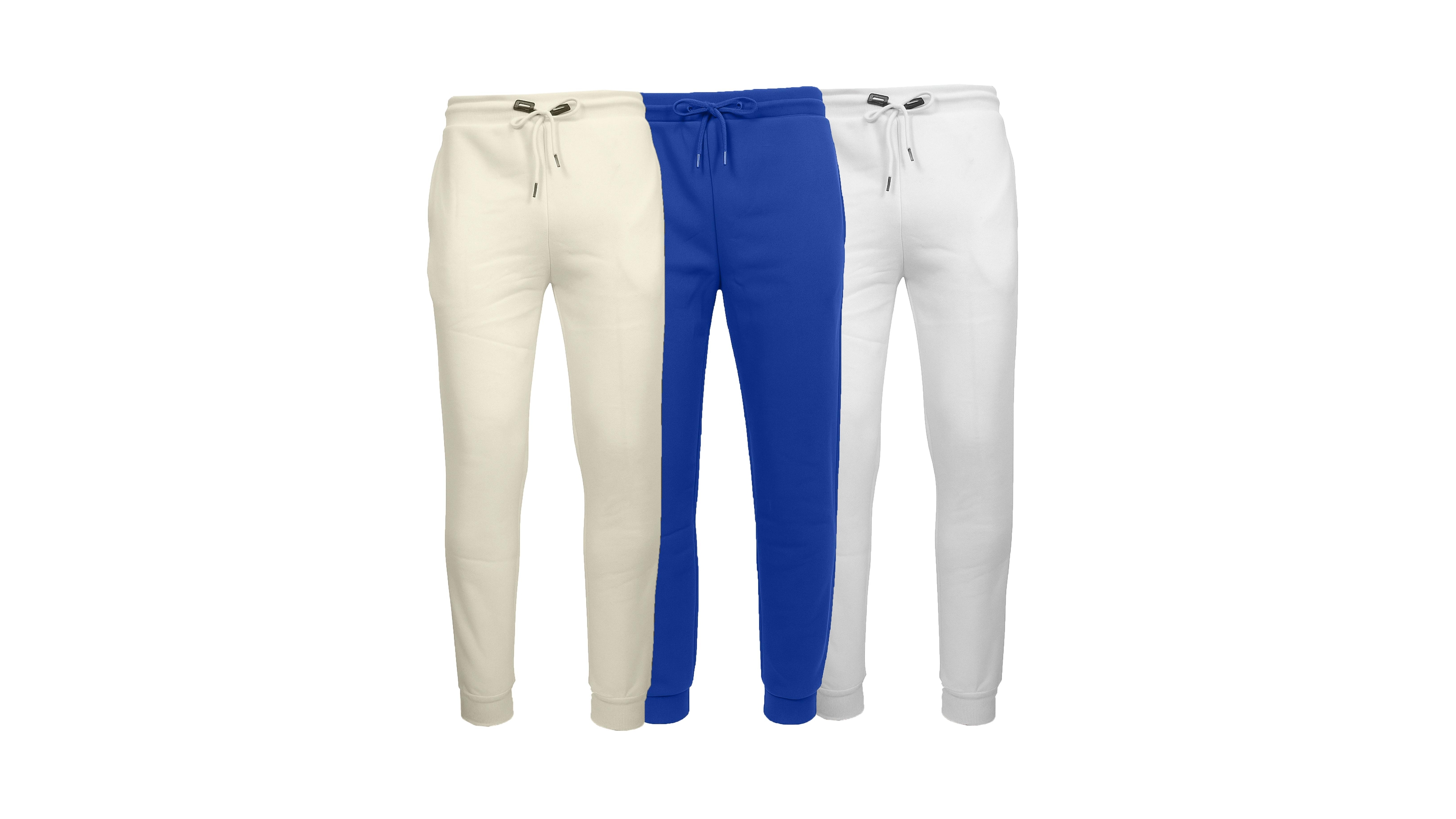Galaxy By Harvic Men's Slim-Fit Jogger Sweatpants, 3-Pack