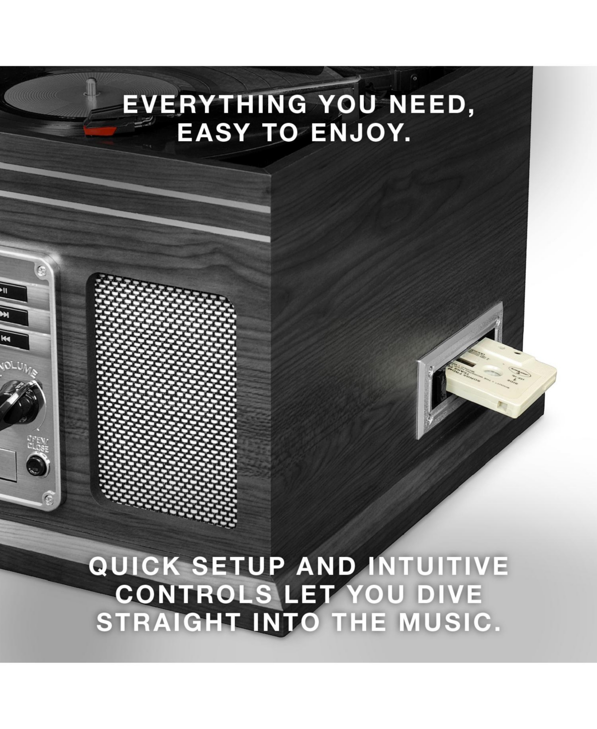 Quincy 6-in-1 Nostalgic Record Player