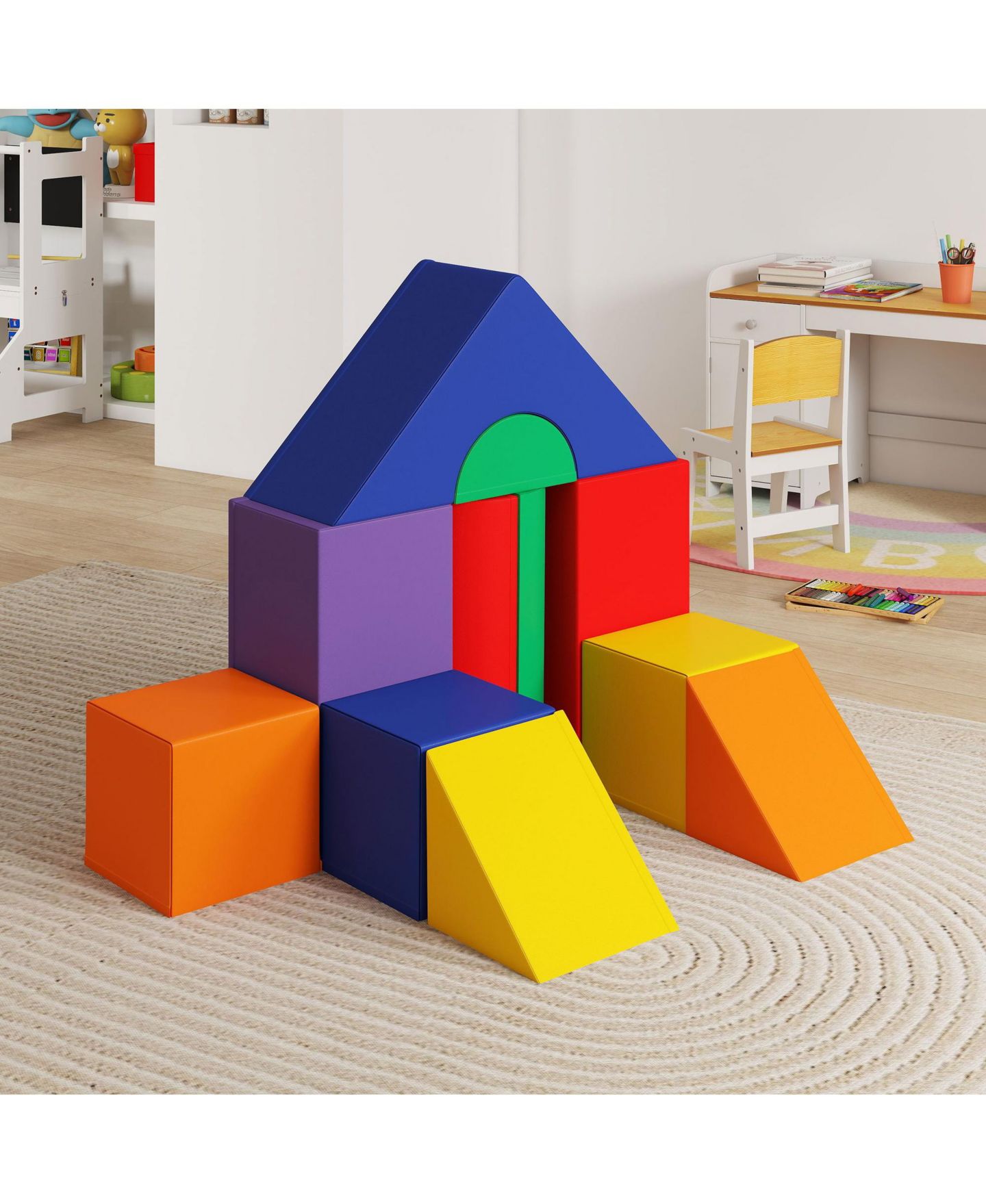 Детский конструктор Soozier Foam Building Block 11-Piece Building Set, Ages 1+ — фото 8