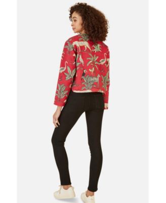 Women's Animal Reversible Cropped Quilted Jacket