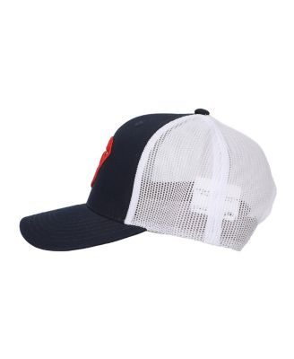 Men's 3D Embroidered Logo Navy Trucker Hat