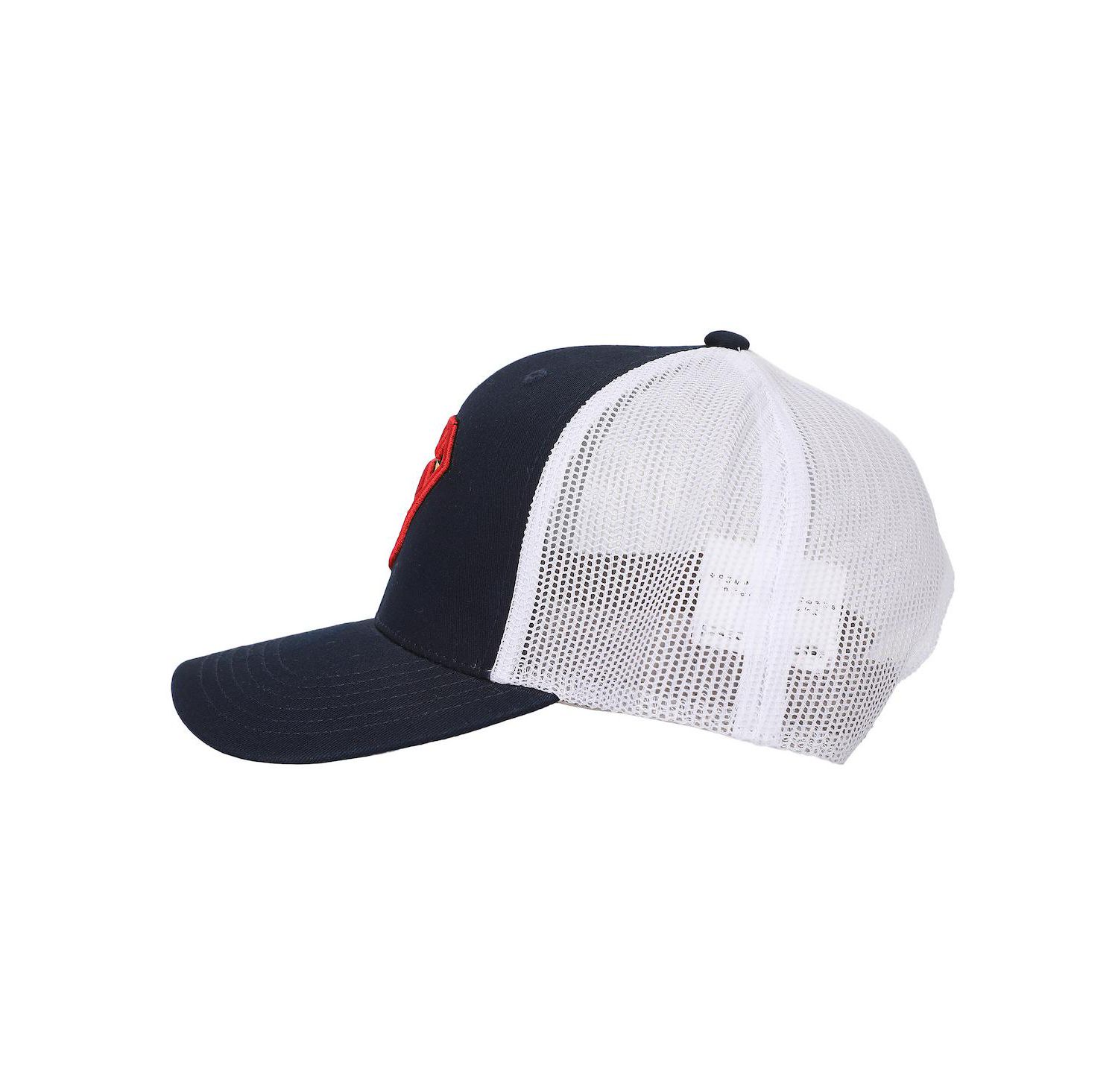 Men's 3D Embroidered Logo Navy Trucker Hat