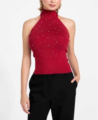 Women's Sleeveless Halter Neck Minara Hot Fix Top