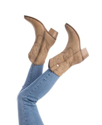 Women's Suede Italian Western Booties