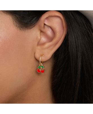 Gold-Tone Pave & Charm Huggie Hoop Earring Set, 6 Pairs