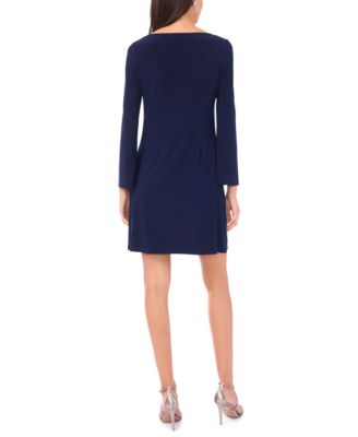 Women's Long-Sleeve Crew Neck Dress