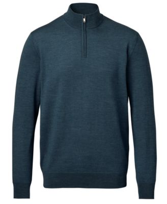 Men's Quarter-Zip Long-Sleeve Sweater