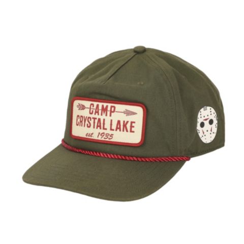 Мужская кепка Friday The 13th Camp Crystal Lake Badge Green Retro Grandpa Snapback Hat, цвет: Зелёный