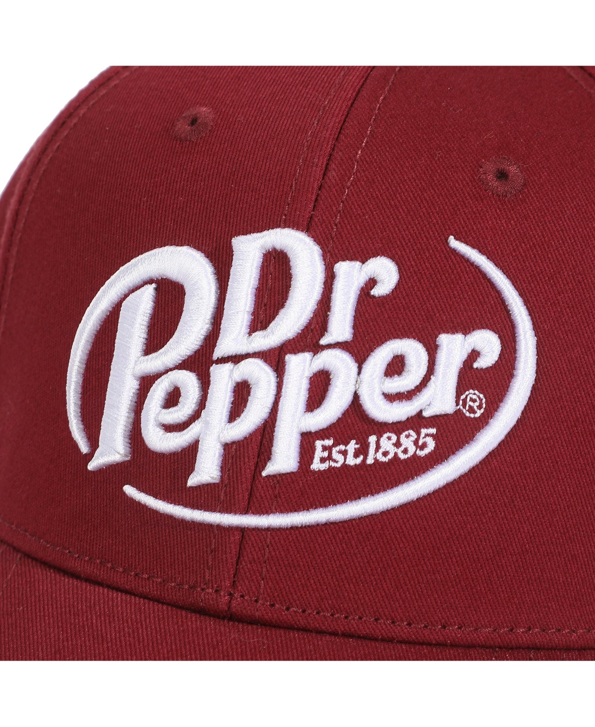 Dr. Pepper Men's Dr Pepper Embroidered 3D Logo Red Traditional Adjustable Hat