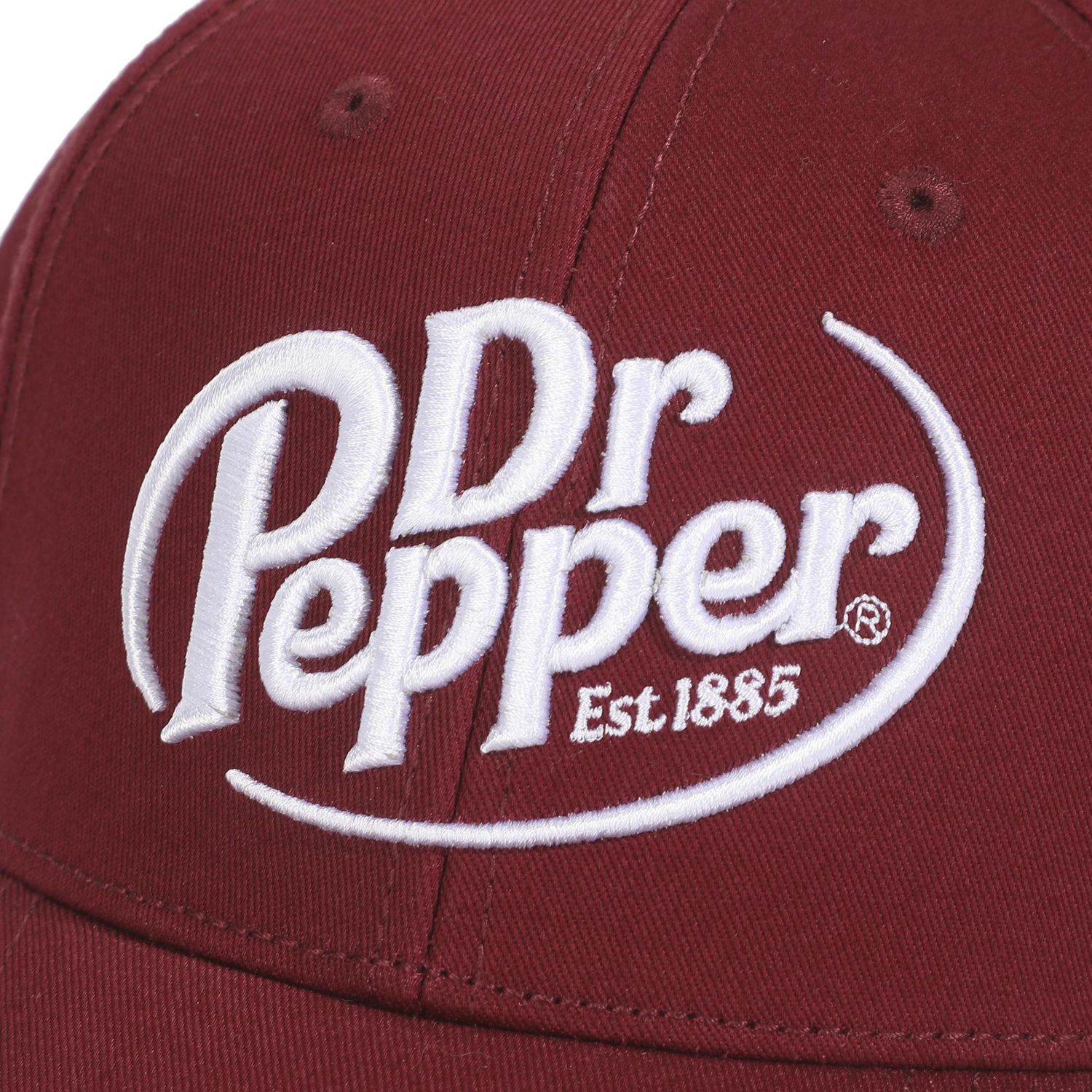 Men's Dr Pepper Embroidered 3D Logo Red Traditional Adjustable Hat