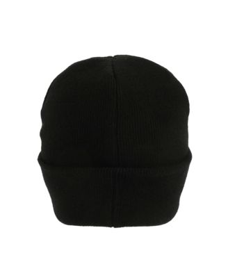 Men's Embroidered Logo Black Cuff Beanie.
