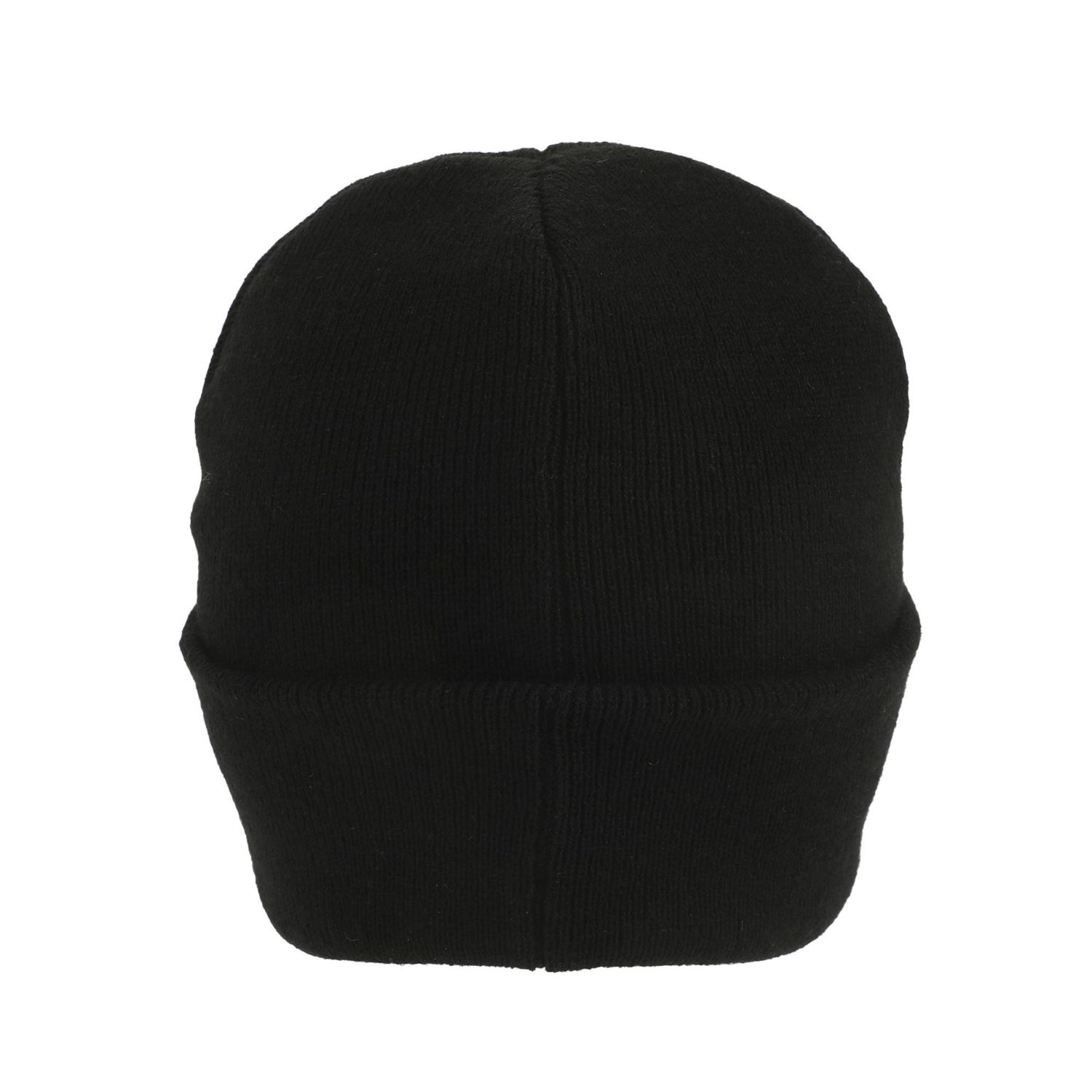 Men's Embroidered Logo Black Cuff Beanie.