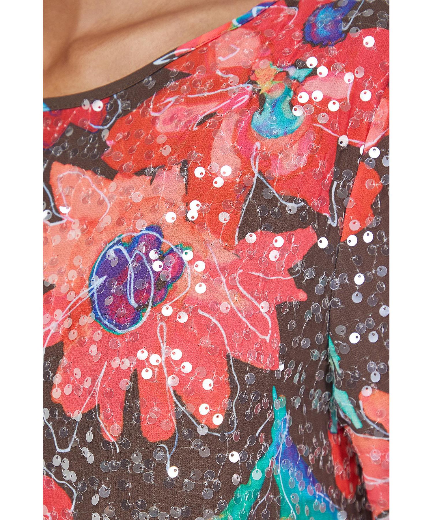 Women's Sequin Column Midi Dress