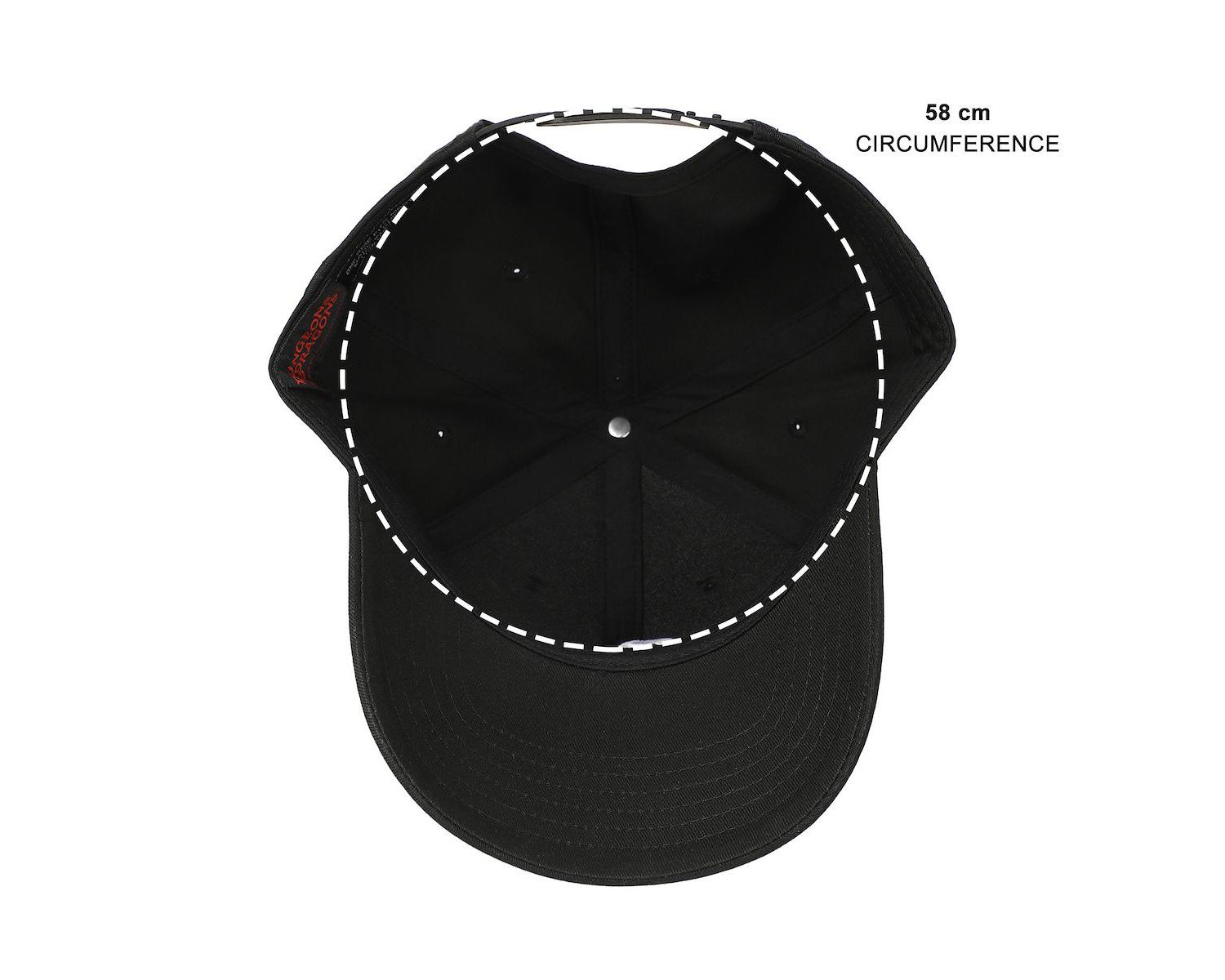 Men's Dungeons and Dragons Embroidered Logo Black Traditional Adjustable Hat