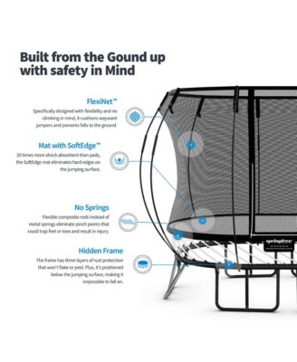 12'x19' Jumbo Oval Trampoline with 22'x29' Space Required
