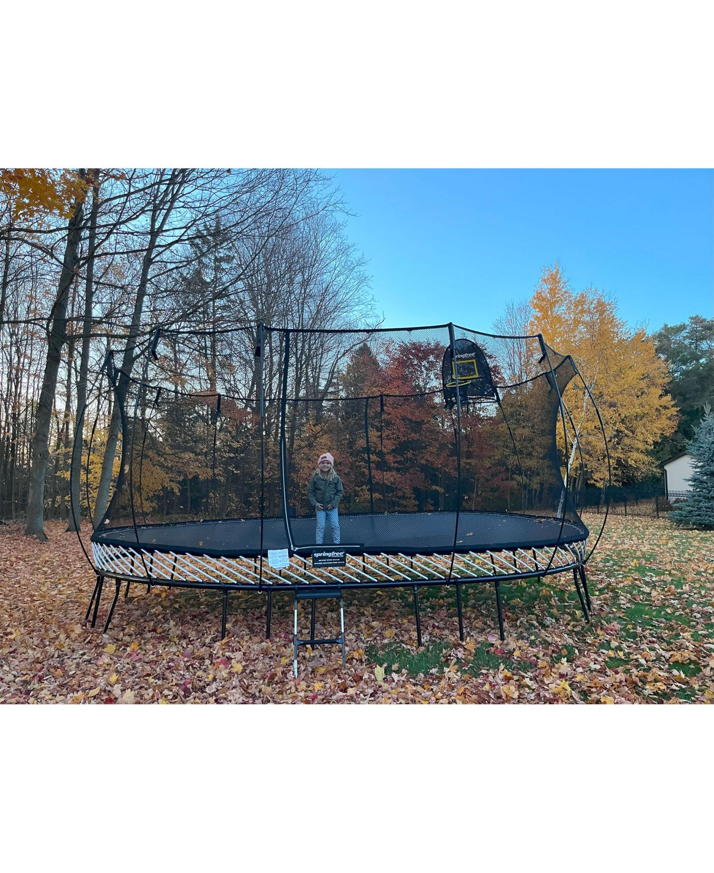 Детская игрушка Springfree Trampoline 12'x19' Jumbo Oval Springless Trampoline with Safety Enclosure Net, 1500 lbs, от 6 лет — фото 10