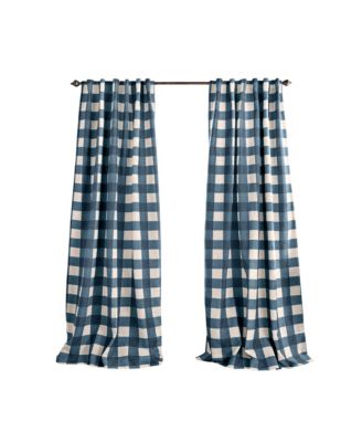Grainger Buffalo Check Blackout Window Curtain