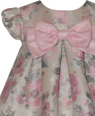 Baby Girls' Floral Jacquard Trapeze Dress