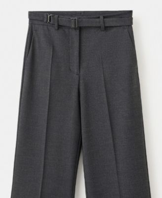Women's Belt Straight-Fit Pants