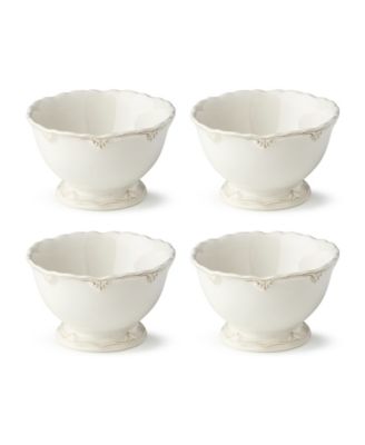Heritage Scroll Cereal Bowls, Set of 4, Service For 4