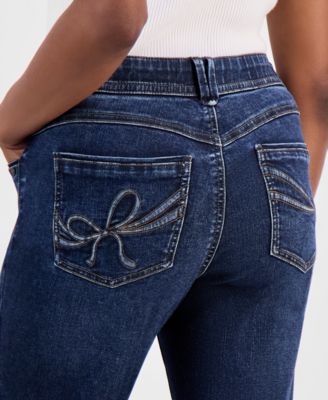 Petite "Ab"solution Itty Bitty Bootcut Jeans