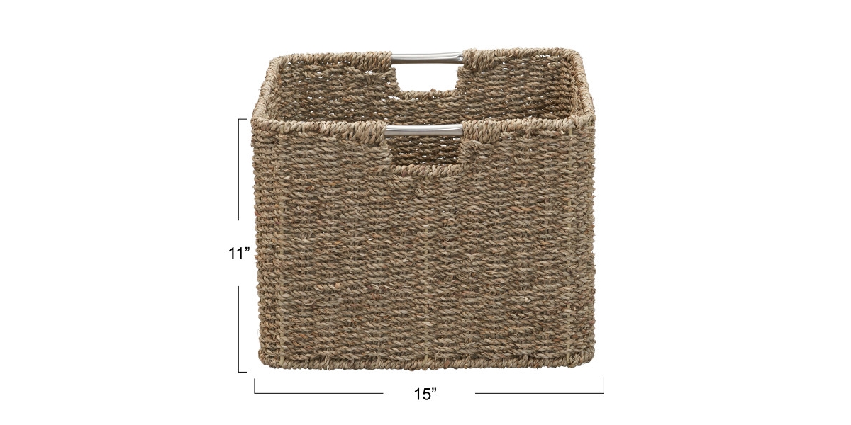Household Essentials Square Wicker Basket