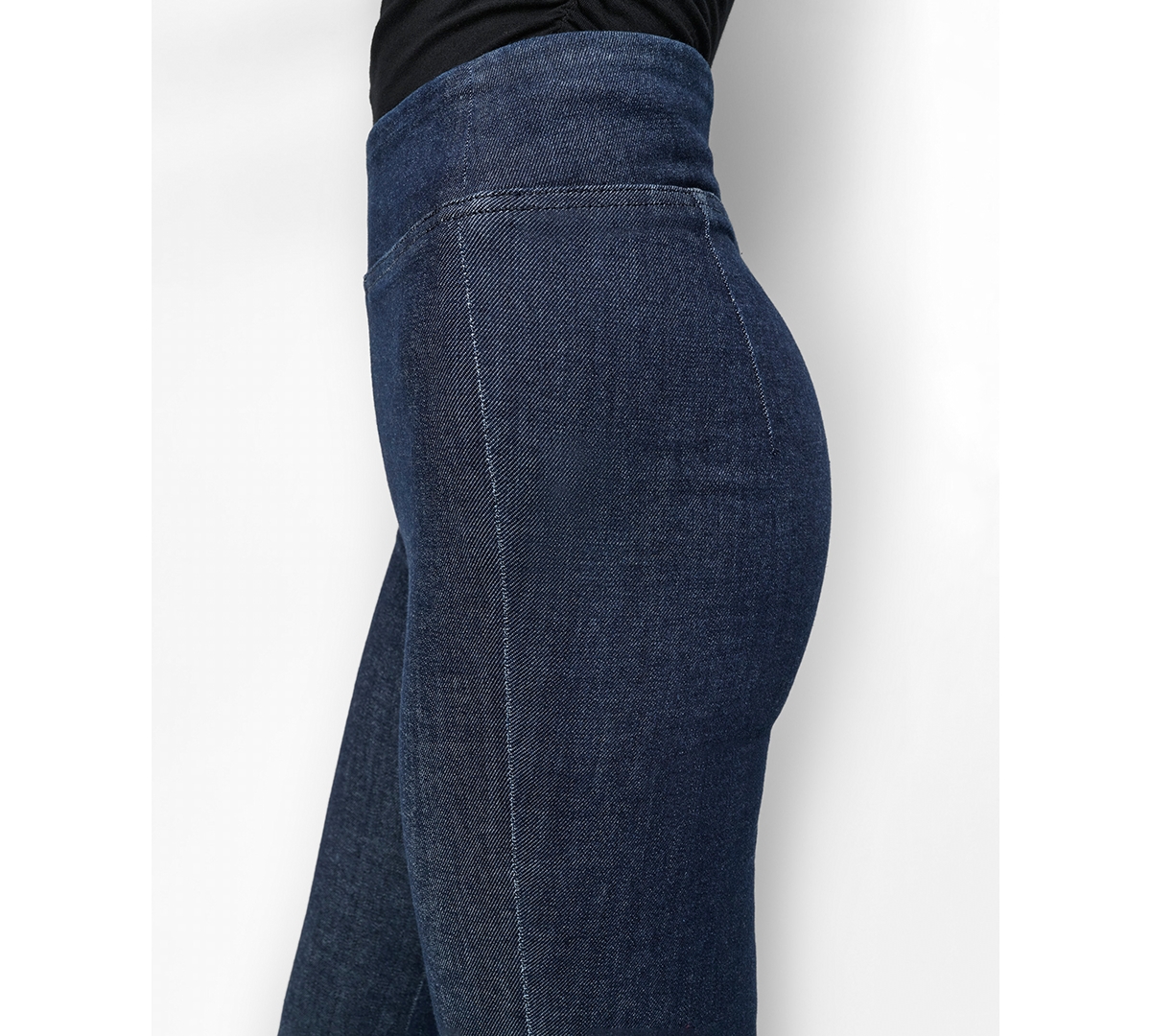 Dkny Jeans Petite High-Rise Flared-Leg Pull-On