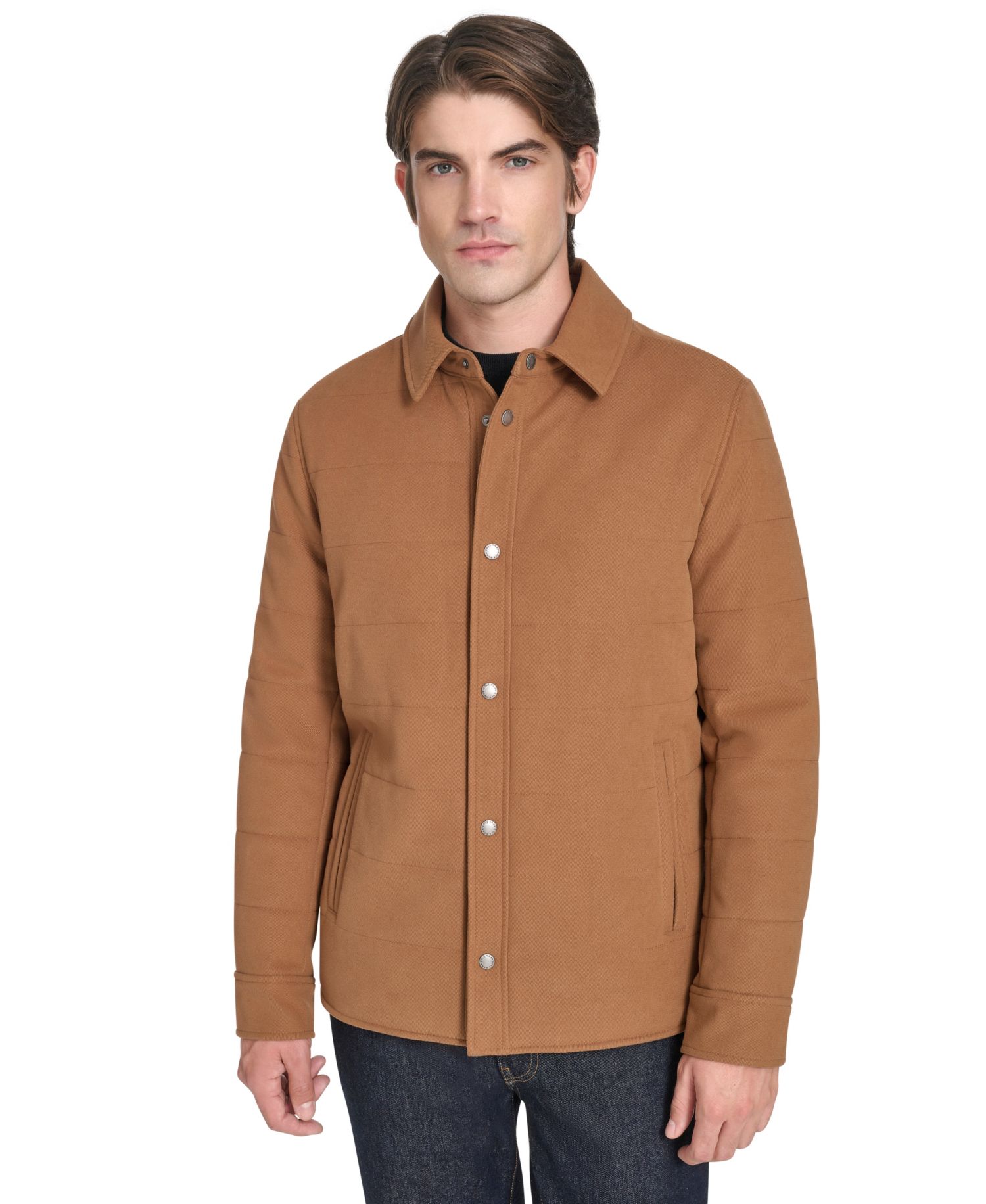 Men's Stretch Twill Shirt Jacket