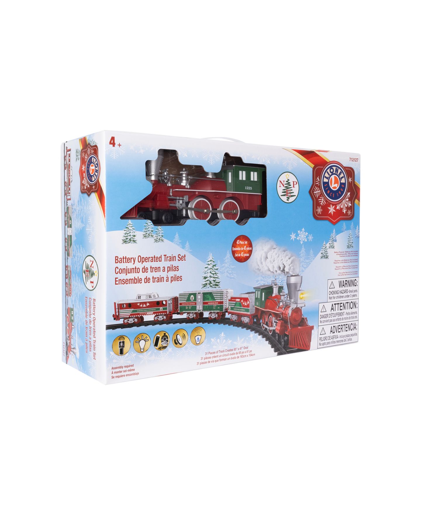 Детские игрушки Lionel North Pole Central Battery-Operated O Gauge Toy Train Set — фото 15