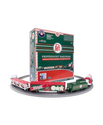 Peppermint Railroad Christmas Freight LionChief Electric O Gauge Bluetooth 5.0 Train Set