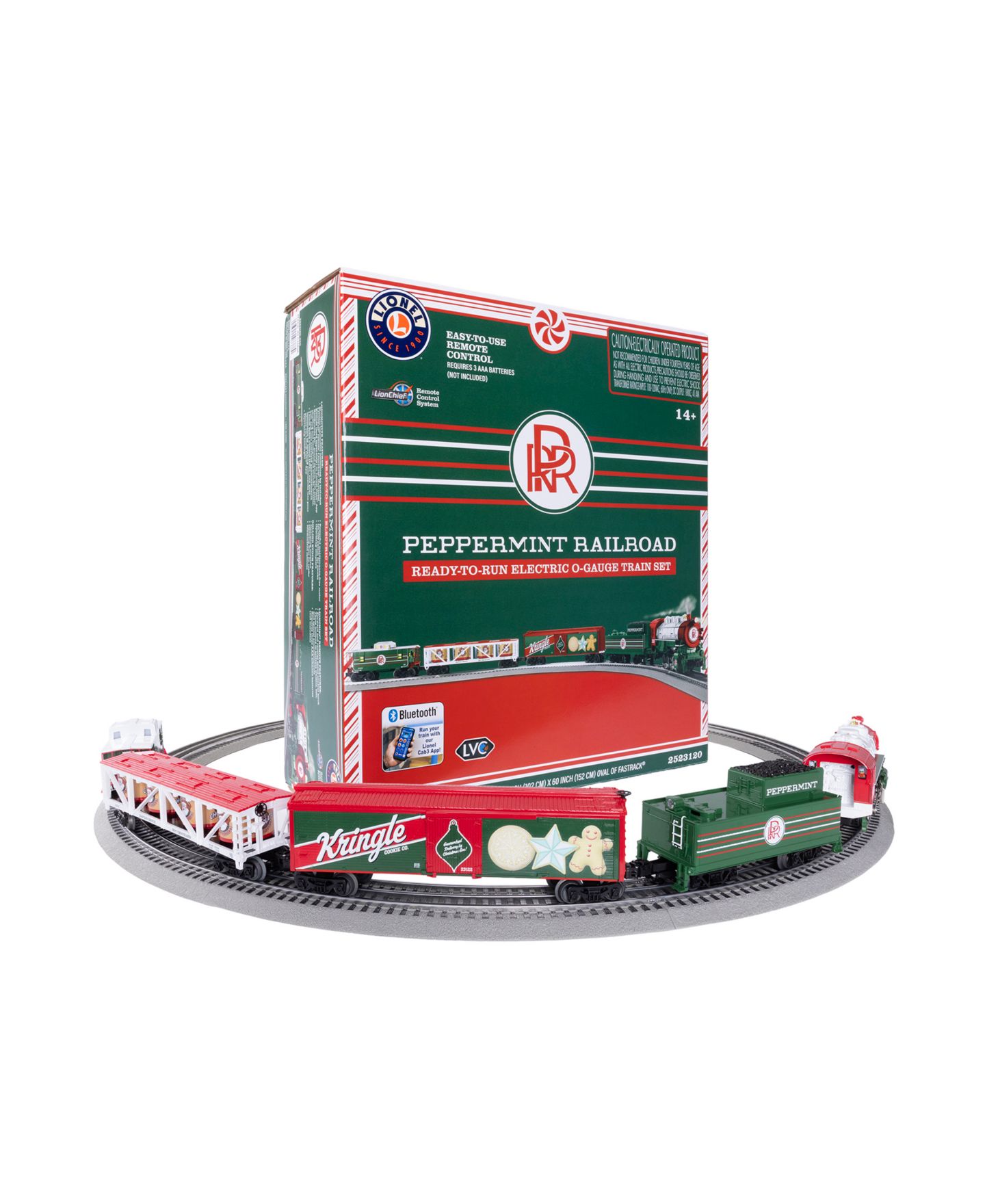 Детские игрушки Lionel O Gauge Peppermint Railroad Christmas Bluetooth 5.0 Train Set — фото 20