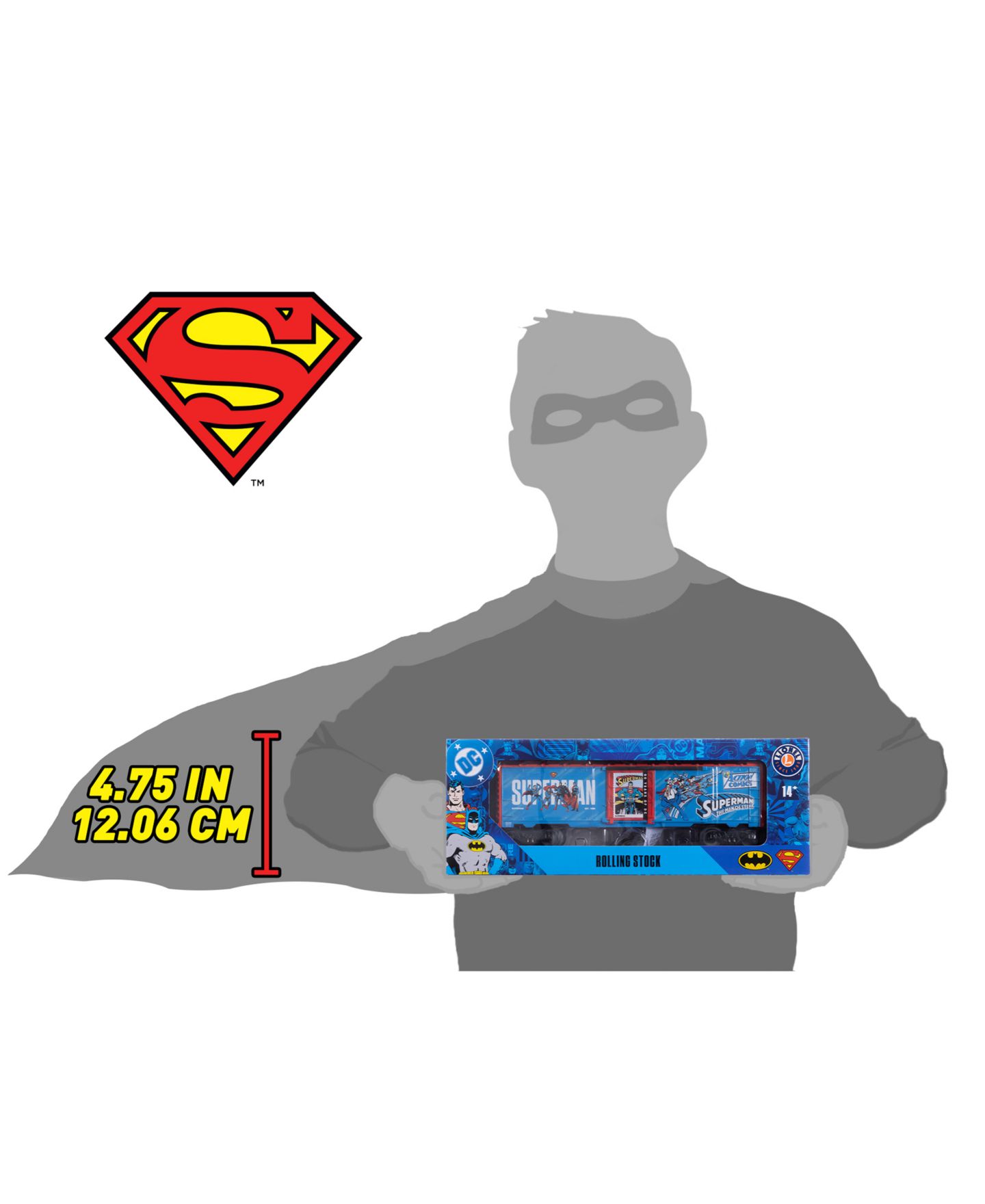 Детская игрушка Lionel O Gauge DC Comics Superman Operating Couplers Boxcar — фото 6