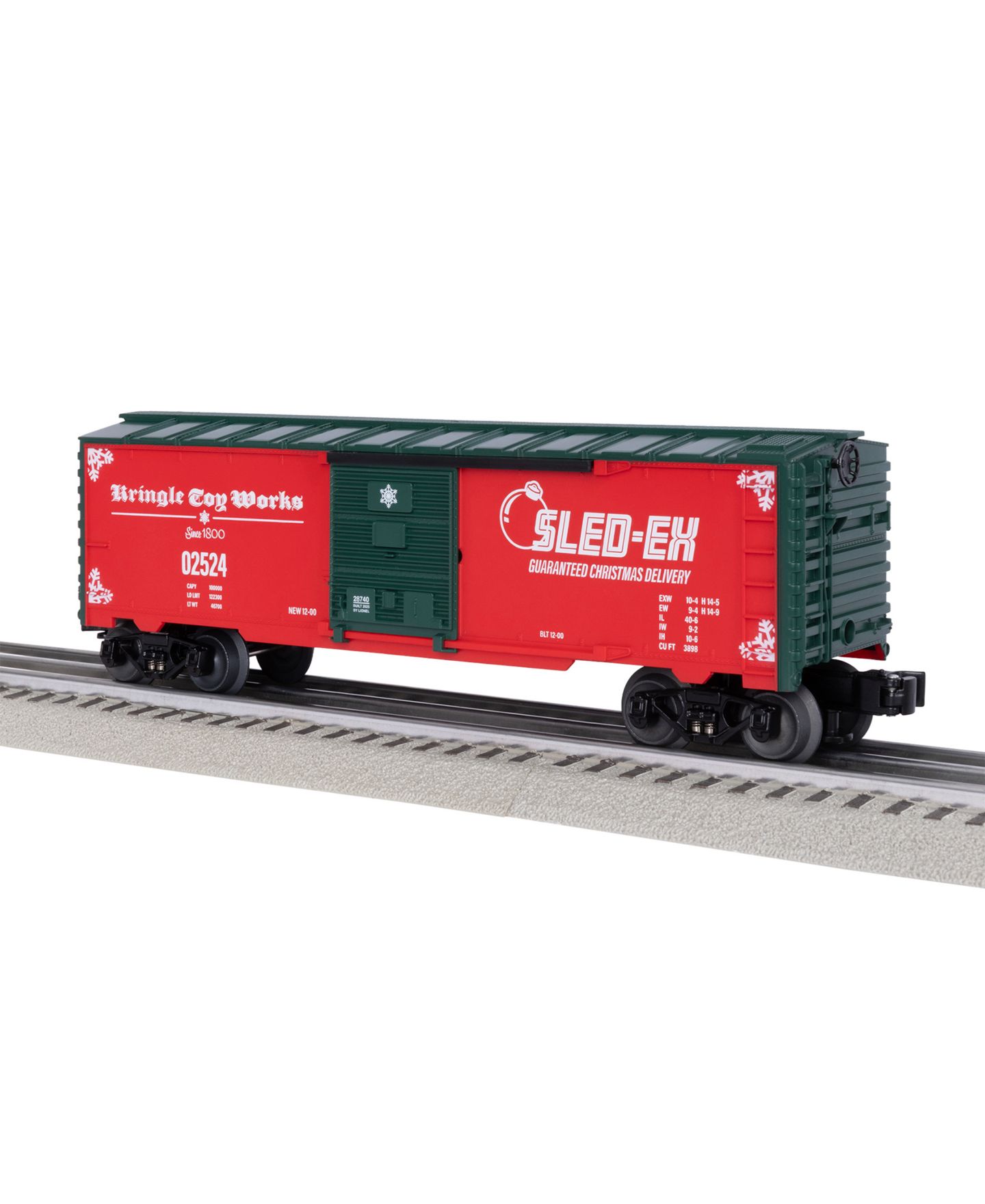 Детская игрушка Lionel Sled-Ex O Gauge Model Train Boxcar — фото 1