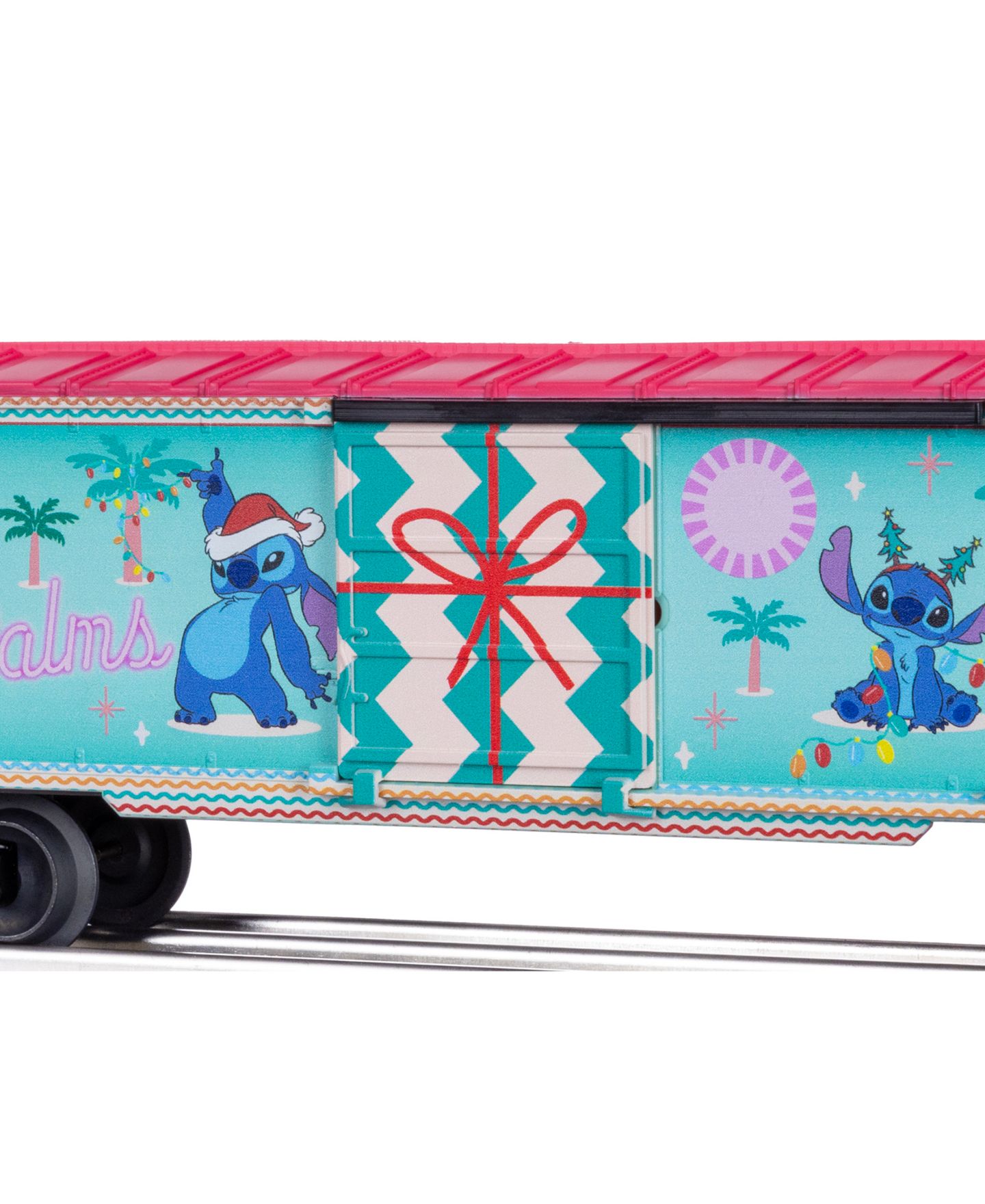 Детская игрушка Lionel O Gauge Disney Stitch Decking the Palms Christmas Boxcar — фото 8