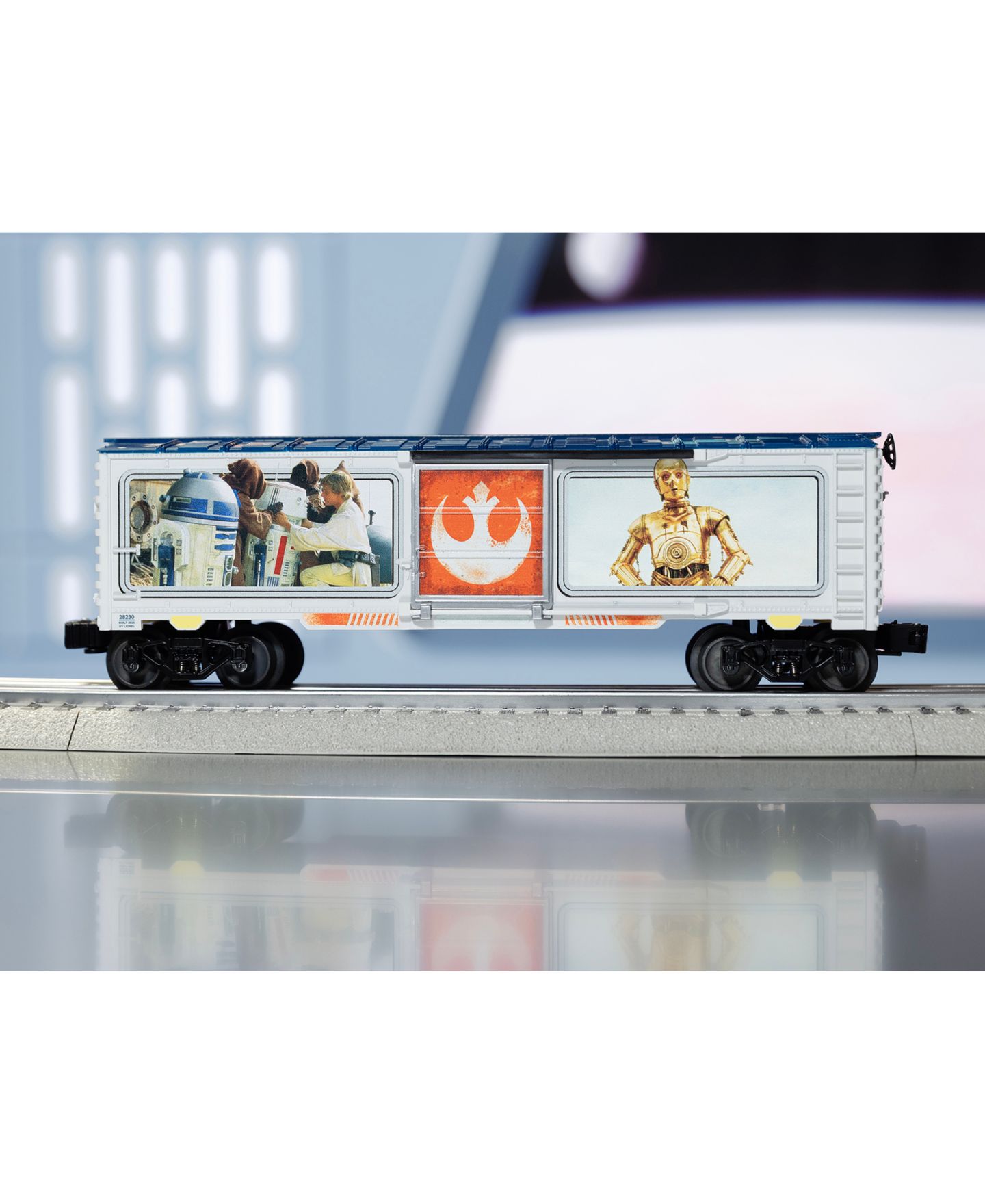 Детская игрушка Lionel O Gauge Star Wars R2-D2 C-3PO Character Die-Cast Metal Boxcar — фото 2