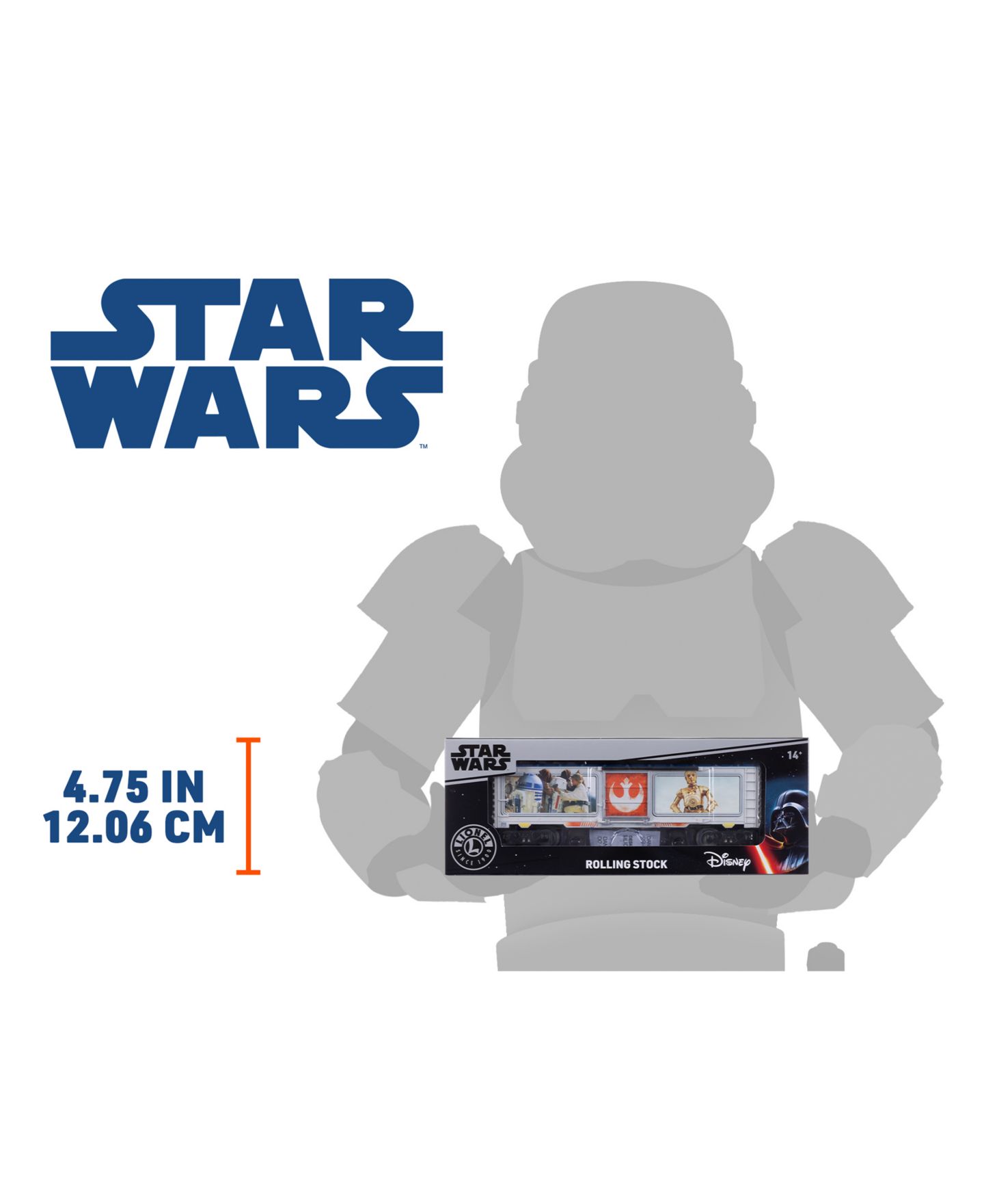 Детская игрушка Lionel O Gauge Star Wars R2-D2 C-3PO Character Die-Cast Metal Boxcar — фото 11