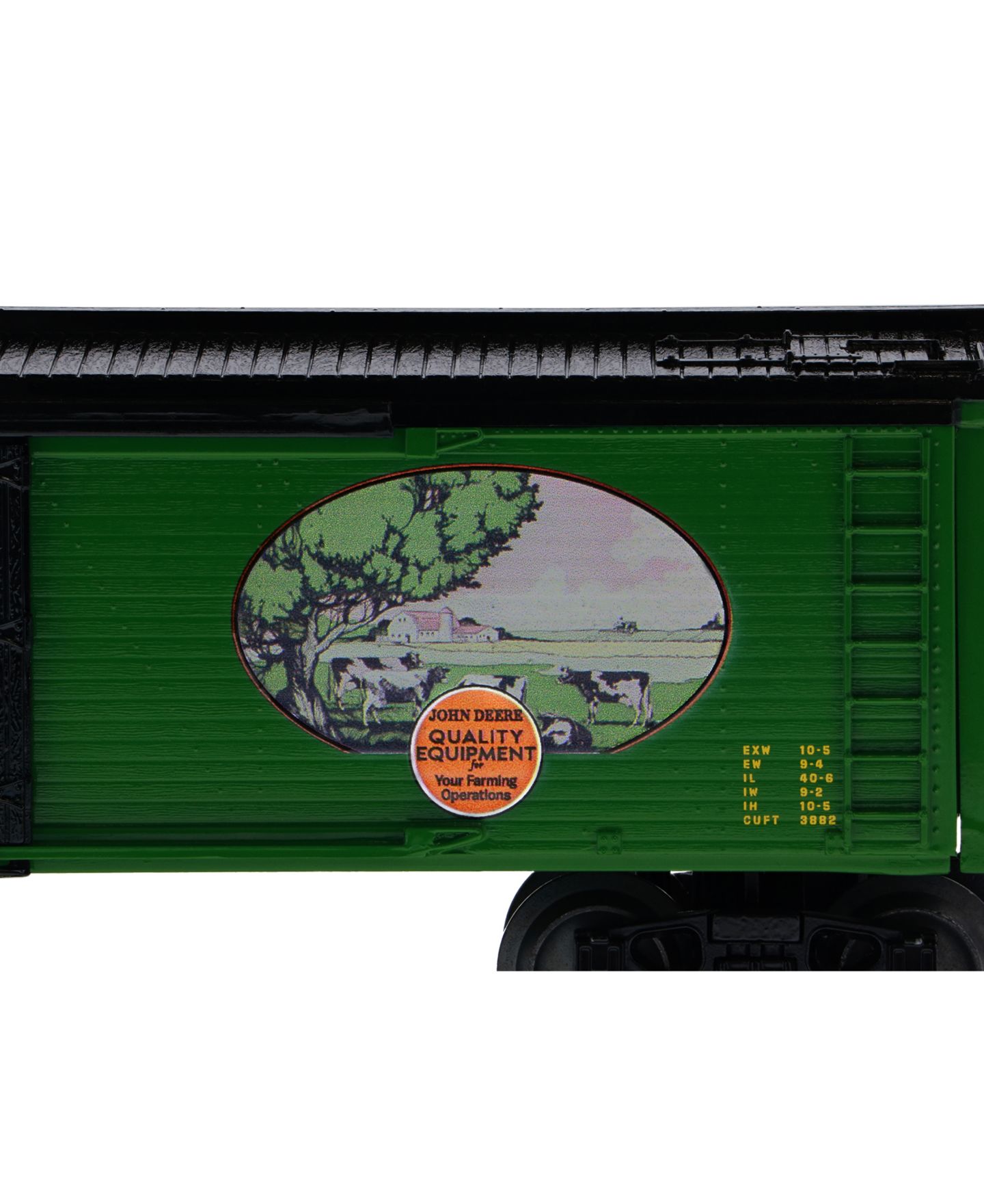 Детская игрушка Lionel O Gauge John Deere Quality Equipment Die-Cast Metal Trucks Reefer Car — фото 4